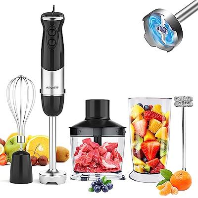 Immersion Blender Handheld Hand Blender, 800W 5 in 1 Hand Mixer Stick,  BPA-Free 12 Speed Handheld Blender 304 Stainless, Mixing Beaker, Chopper,  Whisk, Milk Frother, Soup, Smoothies, Baby Food, Sauce - Yahoo Shopping