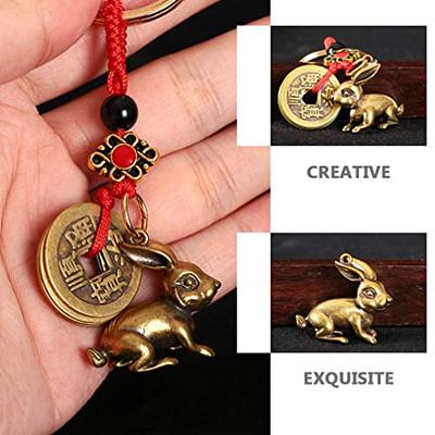 Zodiac Keychain Chinese Key Charms Sign Pendant Purse Holder Shui Feng Ring  Charm Handbag Decoration Bag Fortune Car 