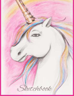 A5 Personalised Sketchbook, A4 Unicorn Sketchbook, Artist Book, Unicorn  Doodle Book, Drawing Book, Girls Sketchbook 