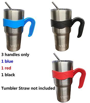 ALIENSX Tumbler Handle for YETI 20oz Rambler Cup, Anti Slip  Travel Mug Grip Cup Holder for Stainless Steel Tumblers, Yeti, Ozark Trail,  Rtic, Sic and More Tumbler Mugs (Black): Tumblers