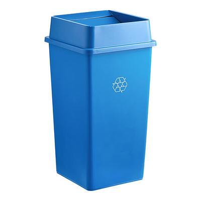 Lavex 95 Gallon Green Wheeled Rectangular Trash Can with Lid