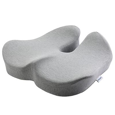Yimiyaa Seat Cushion Non-Slip Memory Foam Coccyx Protect Cushion for Office  Chair Car Seat Cushion,Tailbone Pain Sciatica Back Pain Relief (Black)