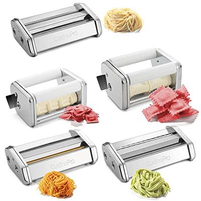 CucinaPro Pasta Maker Accessory Set- 5 Different Attachments