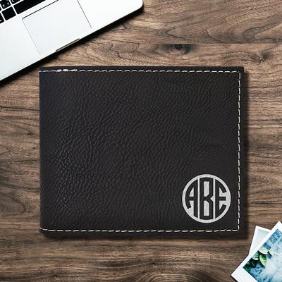 Gray Epsom Leather Handmade Custom Mens Wallet, Personalized Bi-Fold Wallet  Slim, Gifts - Yahoo Shopping