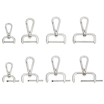 4 PCS Swivel Snap Hooks for Dog Leash Keychain, Pet Buckle Clips 3.1 x 1  Inch (Black)