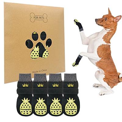 BEAUTYZOO Anti-Slip Dog Socks,Dog Shoes for Hot/Cold Pavement,Paw  Protectors with Grips 3 Pairs for Puppy Small Medium Large Senior Old  Dogs,Dog Socks