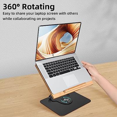  Adjustable Laptop Stand with 360 Rotating Base, OMOTON