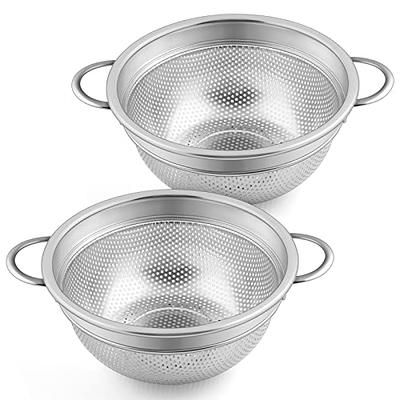 KitchenAid Gourmet Stainless Steel Colander 5-Quart Black for sale