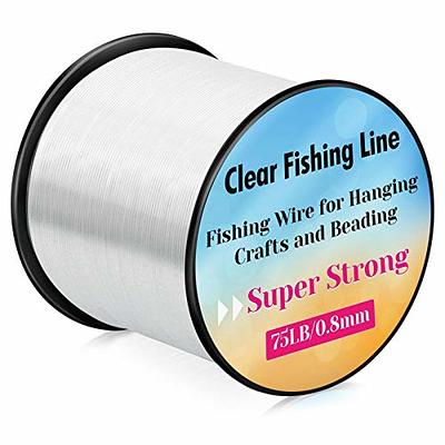 Strong Fishing Line Clear, Acejoz Thick Fishing Wire 0.8mm Invisible  Hanging Wire Heavy Duty Monofilament Line 70 Lb Test for Hanging Decoration  Balloon Garland Crafts - Yahoo Shopping