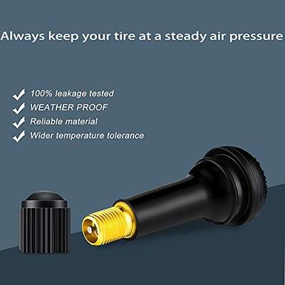 25pcs Tire VALVE STEMS TR 413 Snap-In Car Auto Short Rubber Tubeless Tyre  Black