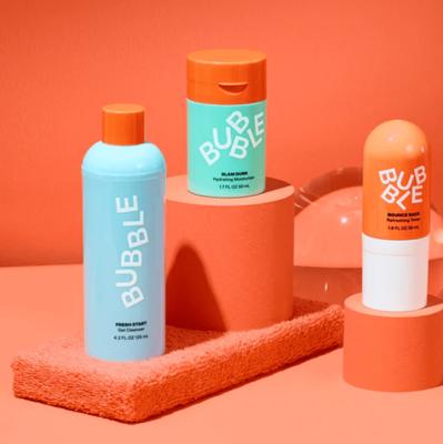 Bubble Skincare 3-Step Balancing Bundle, for Normal to Oily & Combo Skin,  Everyday Care, Unisex, set of 3