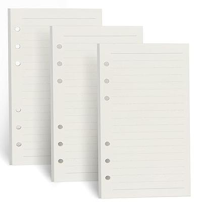 3 Pack A5 Dotted Paper, 6 Holes 135 Sheets A5 Refill Paper, Refillable  Refill Paper, Refills For A5 Notebook, Diary, Sketch, Painting