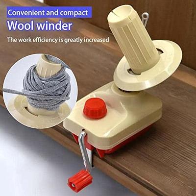 Yarn Winder, Large Yarn Winder DIY Gift Hand Operated Portable Small for  Yarn Fiber Balls