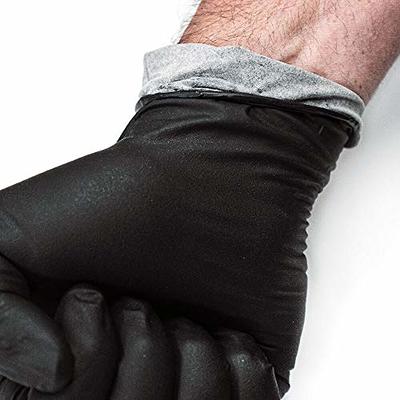 Project Source 50 Count Disposable Nitrile Heavy Duty Glove in Black | PSGPNB50CT