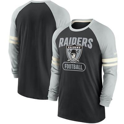 Men's Nike Black Las Vegas Raiders Sideline Performance Long Sleeve Hoodie T-Shirt Size: Small