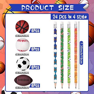 36 Pieces Softball Pencils Welcome Back to School Pencils Softball Party  Favors Wooden Sports Pencils with Eraser Fun Pencils Drawing Pencils for  Kids