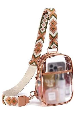  Missnine Clear Bag Stadium Approved PVC Crossbody Purse for Women  Transparent Shoulder Bag with Guitar Strap for Concert Sports : Sports &  Outdoors