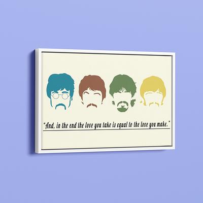 The Beatles Tell Me Why Song Lyric Music Wall Art Print - Song