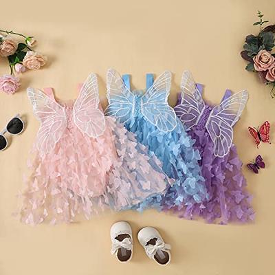 Party Dresses 2 Years Butterflies | Dress Girl 3 Years Birthday | Girl  Butterfly Dress - Girls Casual Dresses - Aliexpress