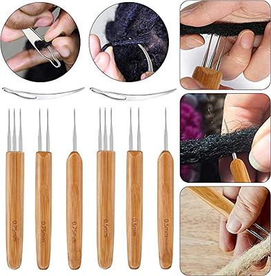 Hair Crochet Hook For Braids 9pcs Tool Set For Dreadlock Braiding Hair  Locking Tool With Ergonomic