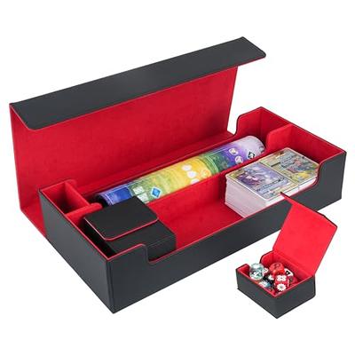 GameGenic Card Deck Box - Deck Convertible Red 200CT – Durable and Sturdy  TCG, OCG Card Storage – Compatible with Pokemon Yugioh Commander and MTG