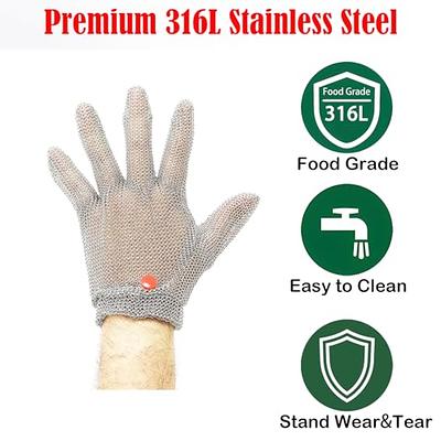 1 Pair of Waterproof Cut Resistant Gloves Safety Garden Wear Resistant  Working Gloves for Cutting Slicing