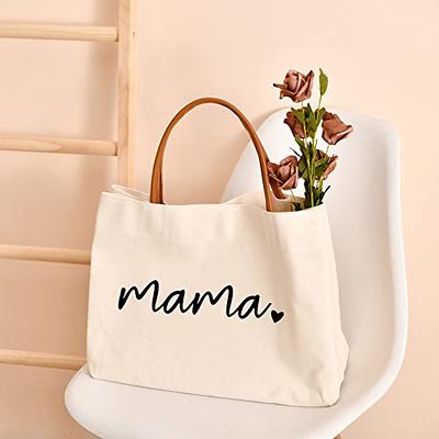 kifasyo Mom Mama Bag Mother Gifts Momlife Tote for Hospital, Shopping,  Beach, Travel