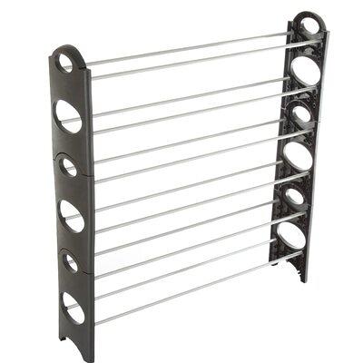  Fouews Small Shoe Rack, Narrow Stackable Shoe Shelf