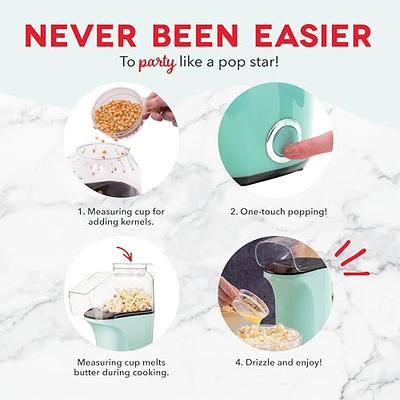 Electric Hot Air Popcorn Popper Machines w/ Butter Melter Doubles Measuring  Cup