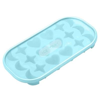 Bavbiiy Ice Cube Tray with 3 Different Shapes, Ice Trays for Freezer with  Lid and Bin