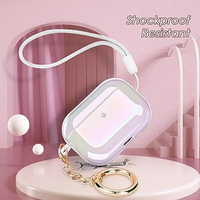  VISOOM Airpods Pro 2nd Generation Case - Airpods Pro 2 Bling Case  Cover with Lanyard Women 2022 Crystal TPU Hard Protective iPod Pro 2  Wireless Charging Case Girl Keychain for Apple