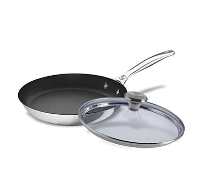 Le Creuset Stainless Steel Nonstick Saucepan with Lid, 3.5 Qt.