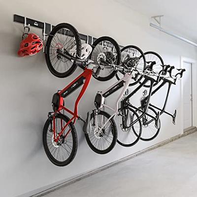 Borgen bike wall mount for 4 Bikes - Bike rack garage - Expandable Bike  storage solution with steplessly adjustable Bike hooks and hooks for  accessories. - Yahoo Shopping