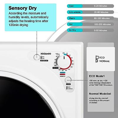 1700W Electric Tumble Laundry Dryer Steel Tub 13.2 Lbs/3.22 Cu. ft