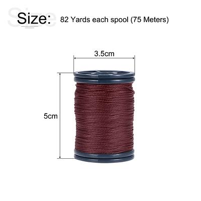 Flat Waxed Thread for Leather Sewing - Leather Thread Wax String Polyester  Cord for Leather Craft Stitching Bookbinding by Mandala Crafts 150D 0.8mm  273 Yards Red - Yahoo Shopping