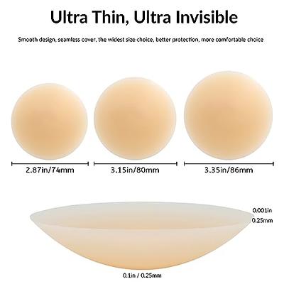 Smooth Cover Reusable Silicone Nipple Concealers available in 2 sizes