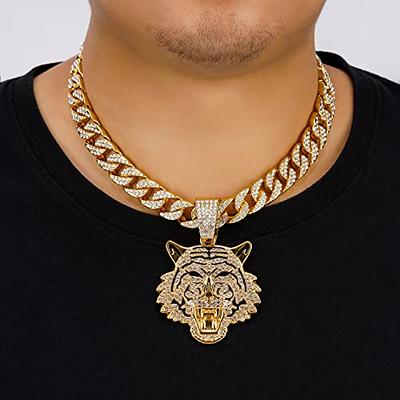 Men's Cuban Link Chain Name Necklace - Stainless Steel Chain