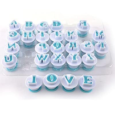 Letter Molds For Chocolate Fondant, Silicone Uppercase Lowercase