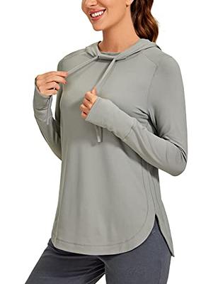 CRZ YOGA Women's Workout Shirts UPF 50+ Long Sleeve Thumbholes