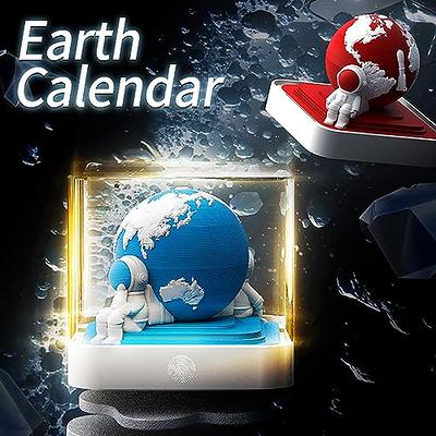 2024 Desk Calendar 3D Paper Art Notepad With LED Light - ^NEW