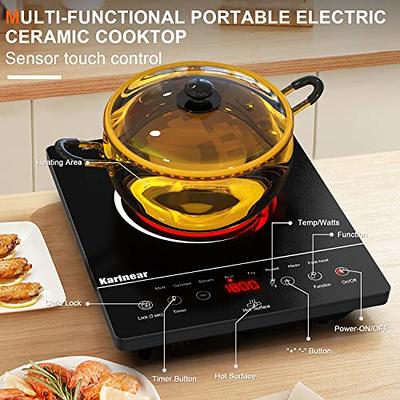 Portable Induction Cooktop 1800-Watt Single Burner Electric Hot