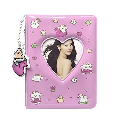 Cute Photo Album, Hollow Heart Photocard Album, Animal Pattern Mini 3 Inch  Photocard Collect Book 