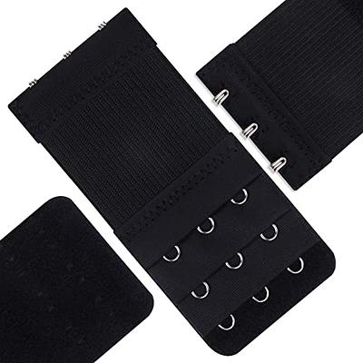 Yolev 3 Pieces Women's Bra Extenders Women's Stretchy Bra Extension Strap 3  Hooks 3 Rows Elastic Bra Band Hook Strap Extensions for Women  Lady(Black,White,Skin) - Yahoo Shopping