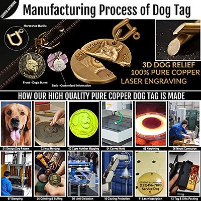 Ultra Joys Personalized Dog Tags Engraved for Pets - Front and Back Custom  Dog Tags for Pets 