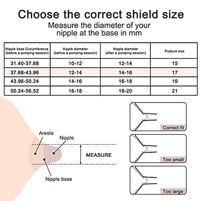 Loveishere 17mm Flange Inserts Compatible with Medela / Willow / TSRETE/ Momcozy  S9 S10 S12/ Willow Wearable Cups