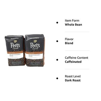 Peet's Coffee Coffee, Whole Bean, Dark Roast, Major Dickason’s Blend - 10.5 oz