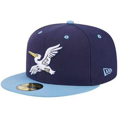 New Era Men's New Era White/Yellow Omaha Storm Chasers Theme Night 59FIFTY  Fitted Hat