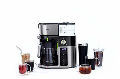 Commercial Chef Coffee Maker, Drip Coffee Maker with Pour Over Filter, 5 Cup Coffee Maker with 0.75L Water Tank, Brews in 6 Minutes