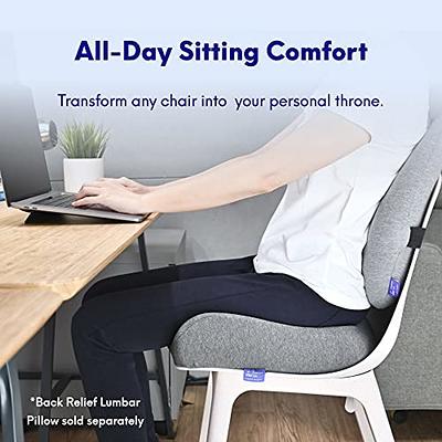 Comfort Seat Cushion - Memory Foam Tailbone Pillow Pad for Sitting