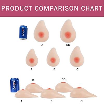 One Pair Silicone Breast Forms False Boobs for Crossdresser Mastectomy  (250g, Beige) at  Women's Clothing store